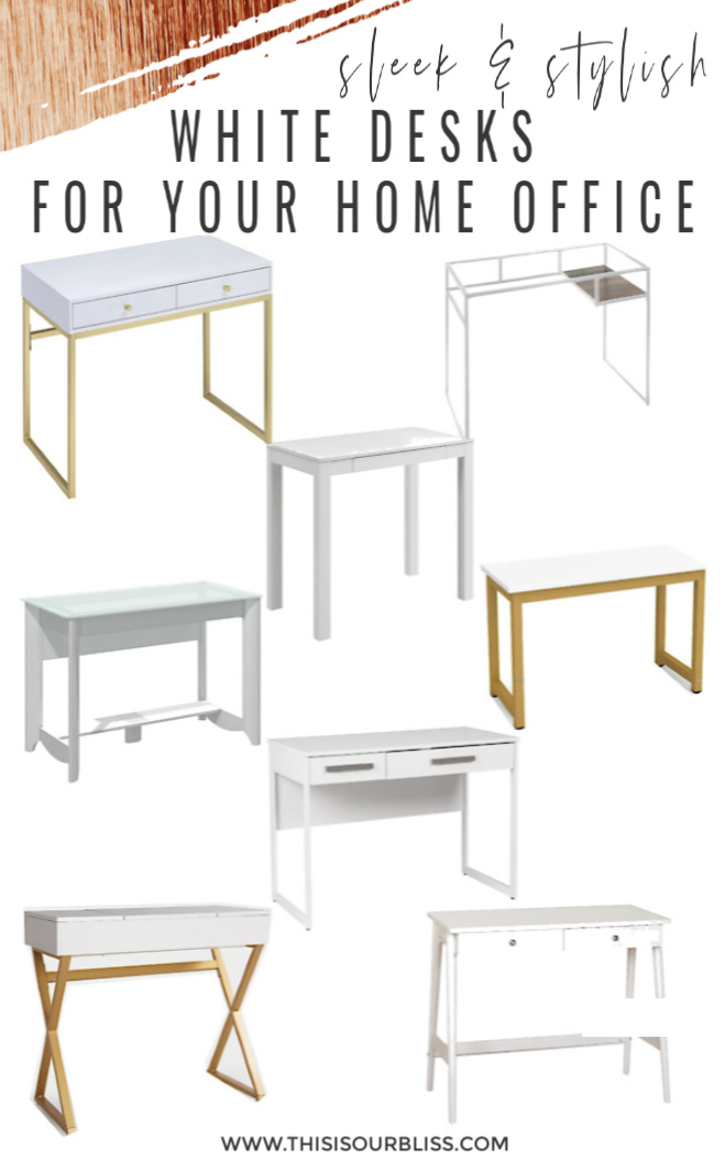 Sleek and stylish White Desks for your Home Office #homeoffice #whitedesk #officeideas #officefurniture #deskideas
