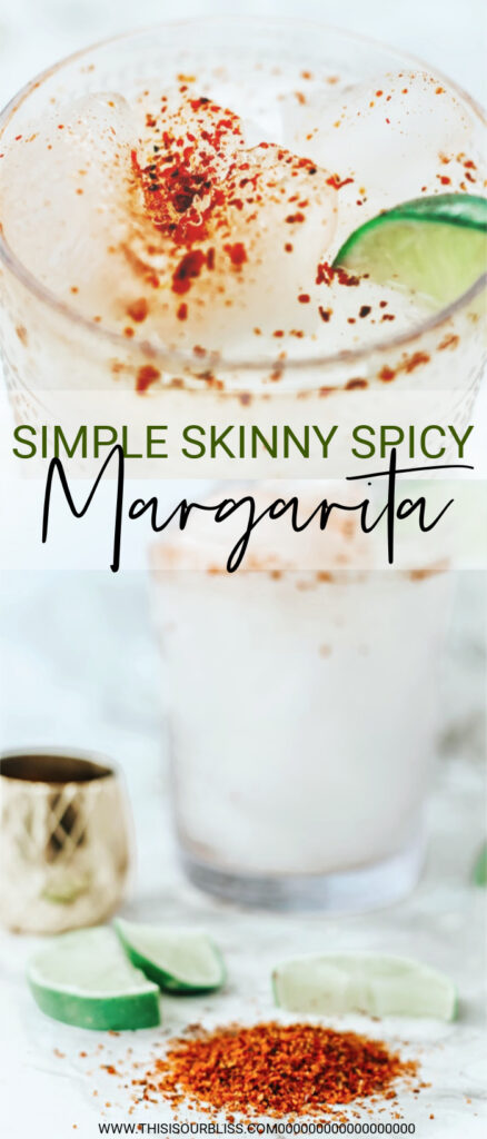 The Best Simple Skinny Spicy Margarita to make at home - This is our