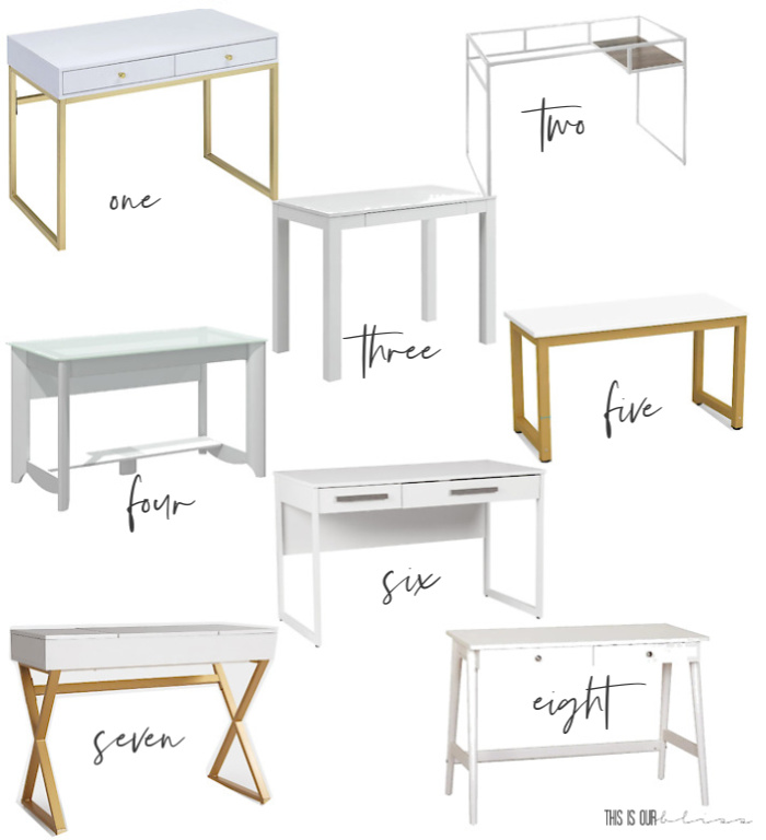 white desks for your home office - This is our Bliss 