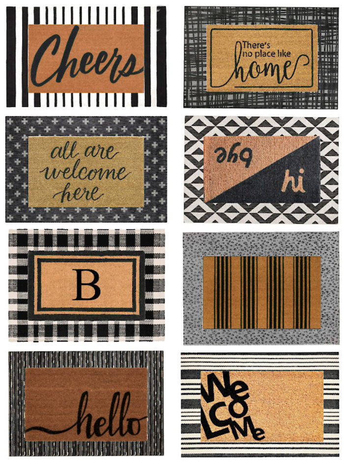 Layered Doormat and Rug Ideas for Fall - Modern Glam
