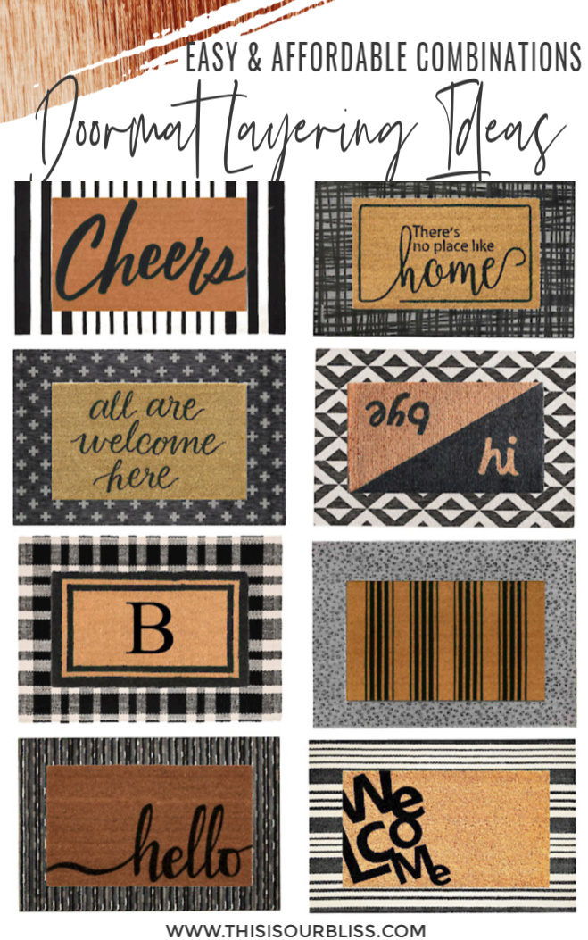 Doormat Layering ideas for your front porch