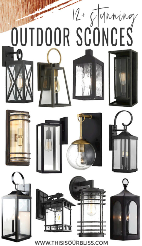 12 Stunning Outdoor Sconces For Your, Black Outdoor Wall Sconce