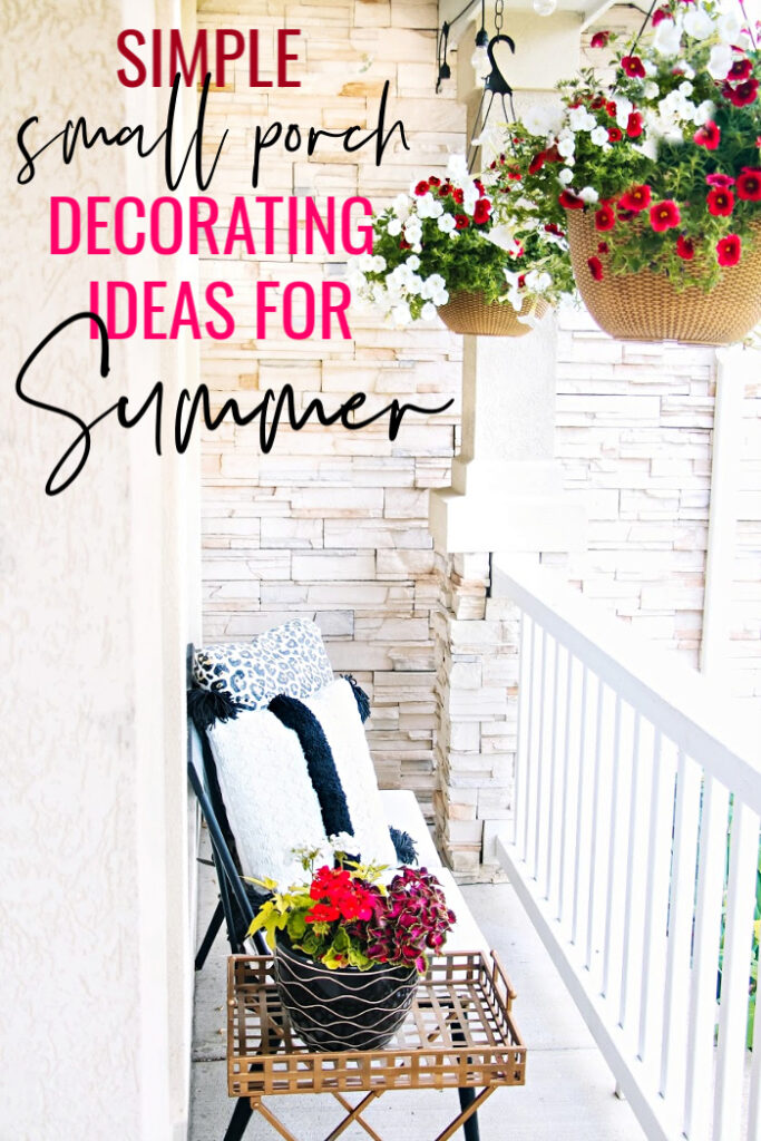 Simple Small porch decorating ideas for Summer - This is our Bliss copy