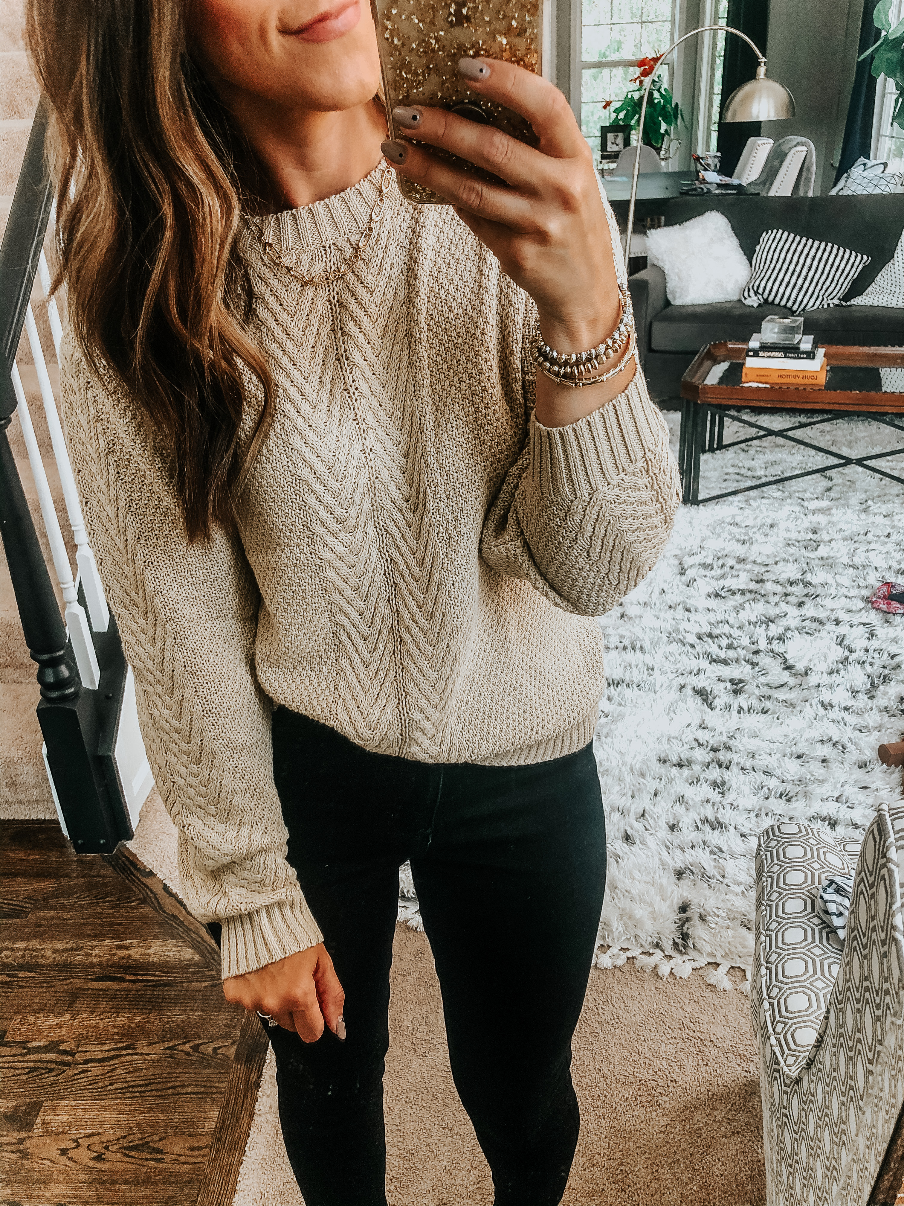 neutral sweater
