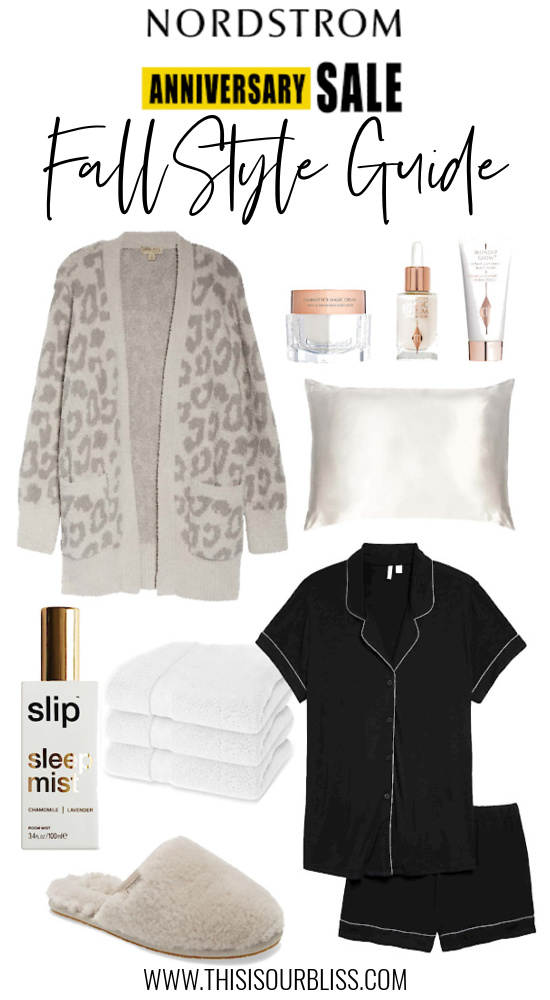Fall Style Guide to the Nordstrom Anniversary Sale - cozy chic with barefoot dreams cardigan pajamas and slippers