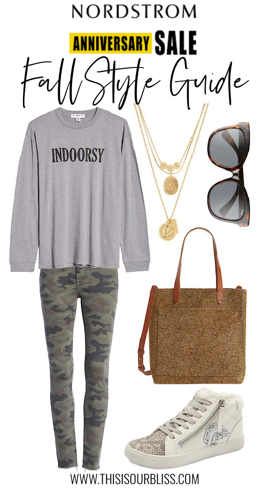 Fall Style Guide to the Nordstrom Anniversary Sale - sneakers leopard bag indoorsy shirt - This is our Bliss 