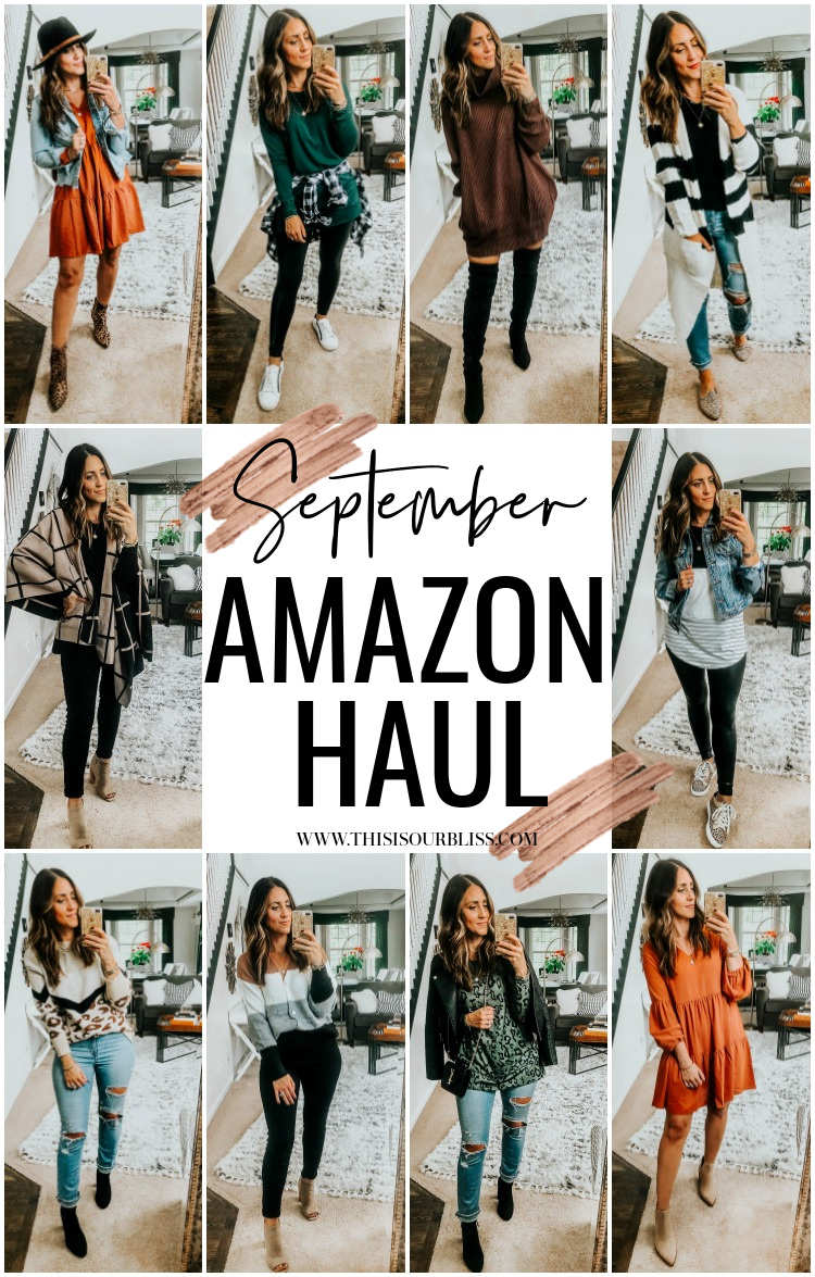 September Amazon Haul with Fall Closet Essentials - Affordable Fall Fashion Finds from Amazon - This is our Bliss