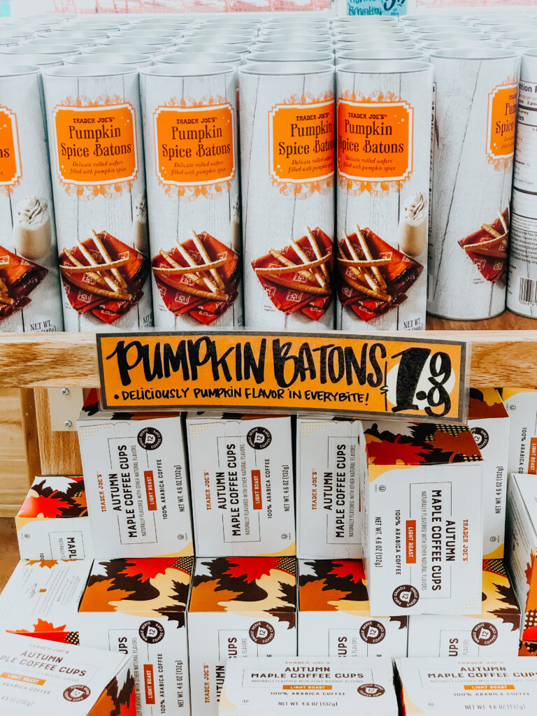 The Best Trader Joe's Fall Items - The best Fall Food at Trader Joe's - Pumpkin Spice Batons -This is our Bliss #pumpkinspice #traderjoes