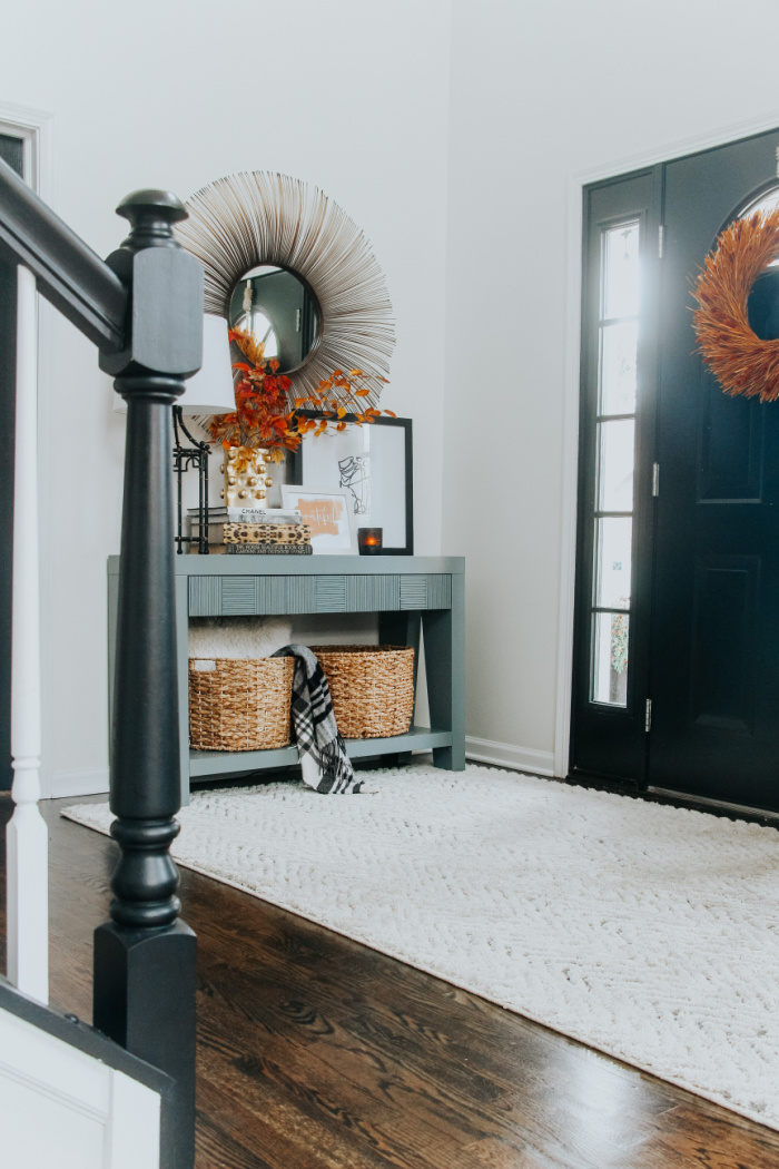 Entryway Refresh - cozy refresh in the entryway to welcome friends and family for the holidays - This is our Bliss