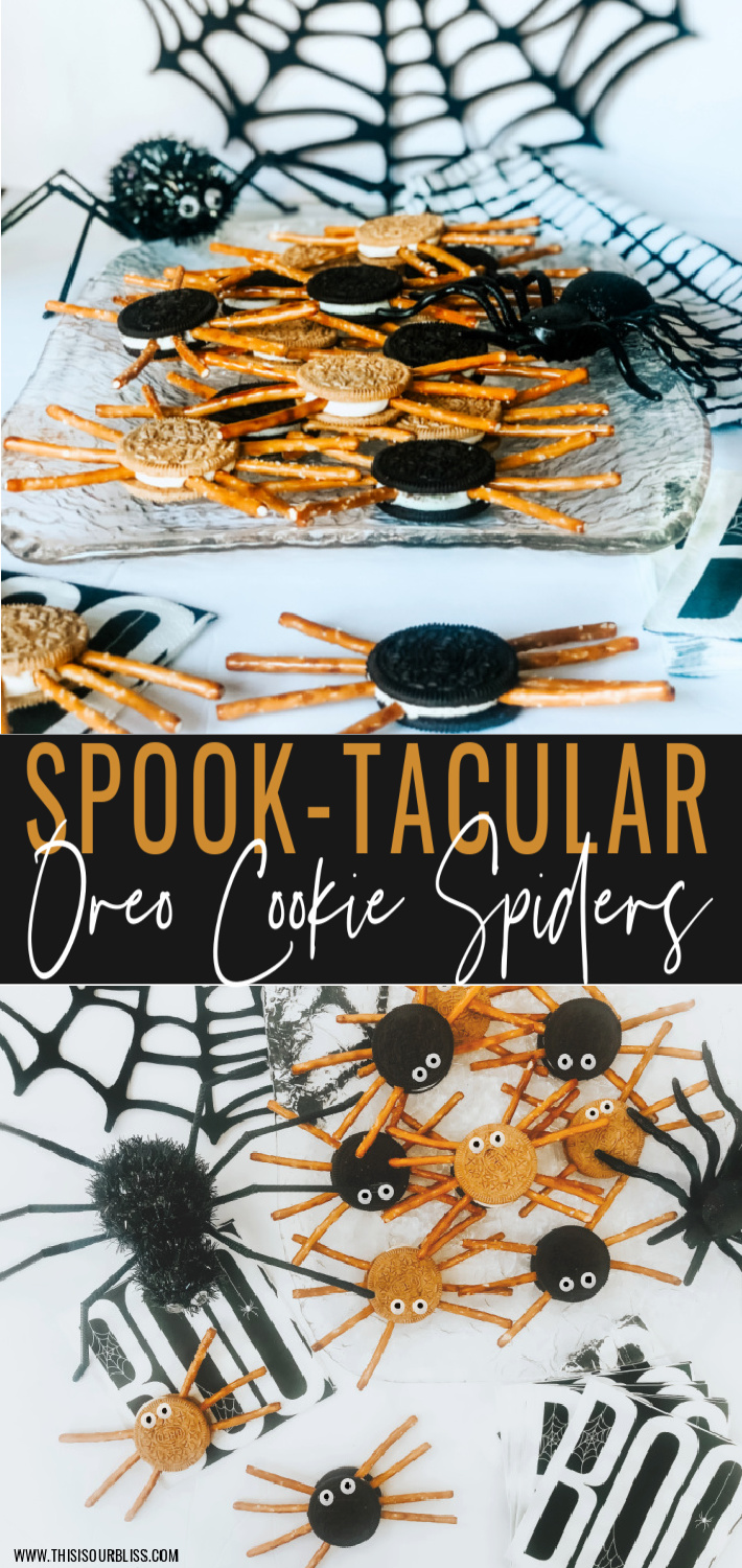 Spook-tacular Oreo Cookie Spiders for a cute halloween treat - This is our Bliss (2)