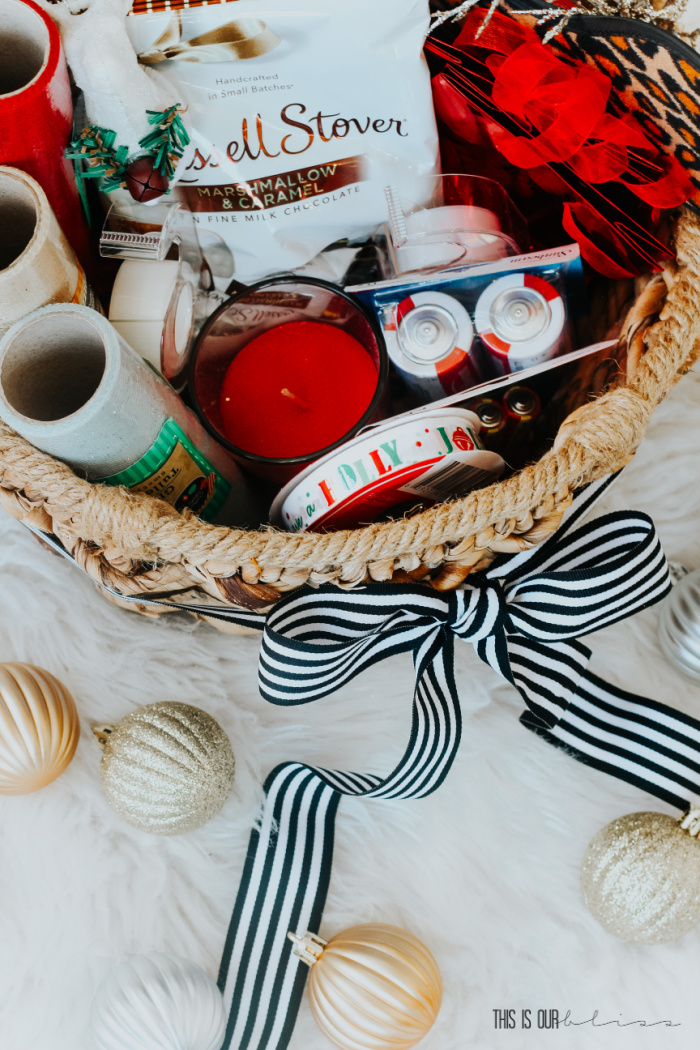 Basket for the holidays - gift basket holiday survival kit - This is our Bliss