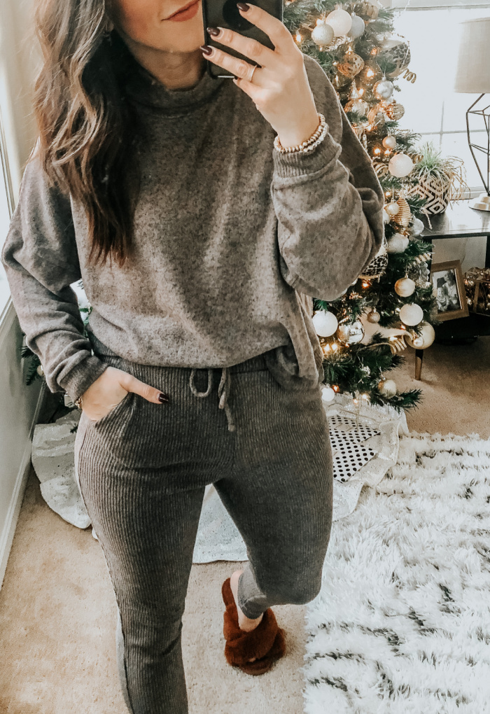 Cozy knit joggers - rib knit loungewear set - Express Haul with holiday favorites - This is our Bliss