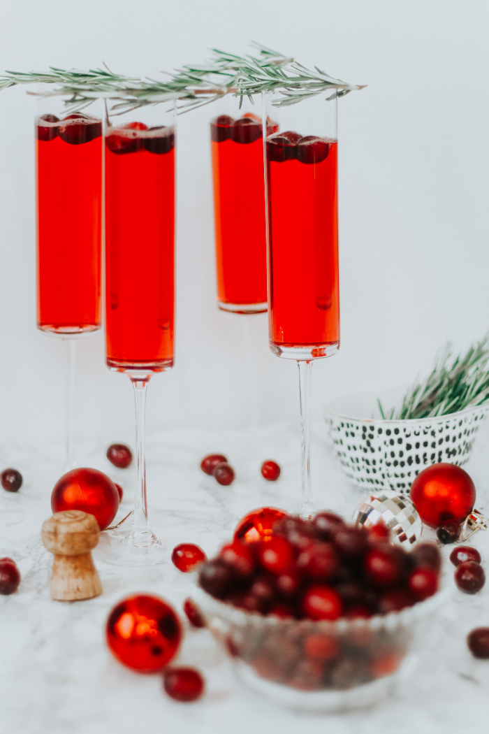 Cranberry Mimosas - How to make Christmas Morning mimosas - This is our Bliss