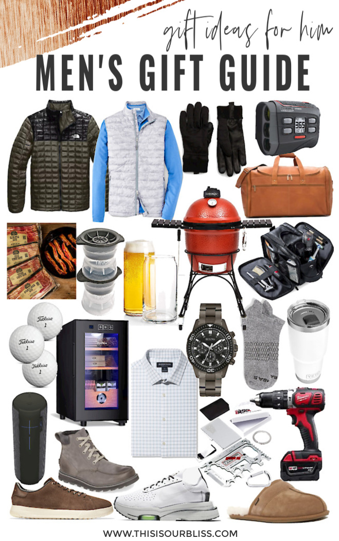 Men's Gift Guide 2020 - Gift Ideas for the Hard to buy for Guy - This is our Bliss #favoritethings #giftideasforhim #giftguideforhim #giftsforhim