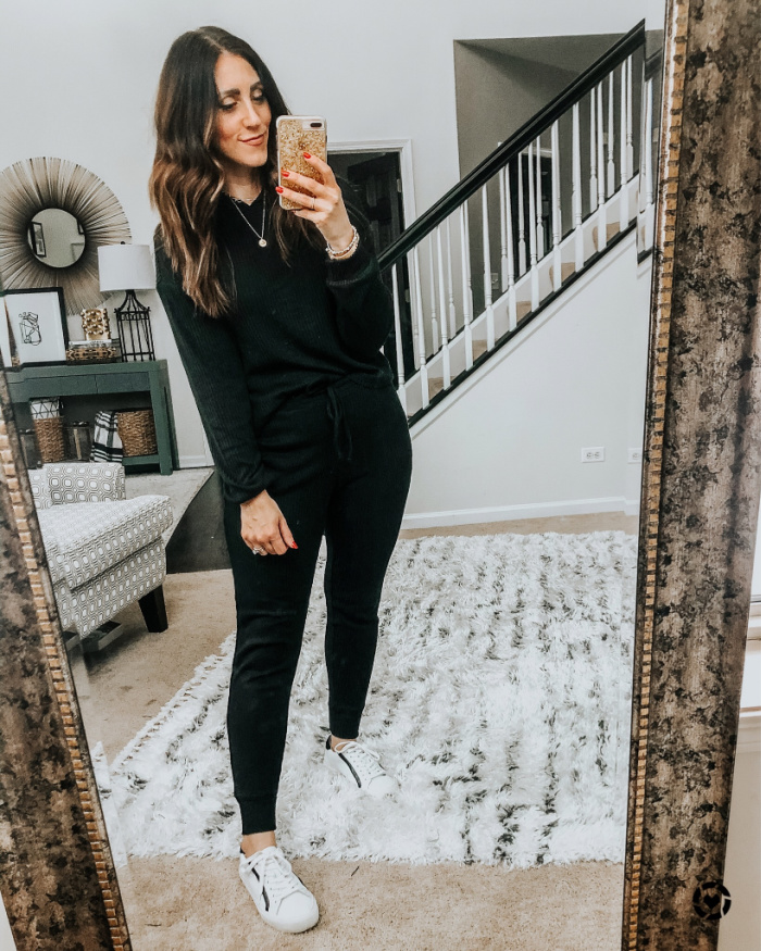 black ribbed hoodie with rib knit joggers - Target Haul - This is our Bliss