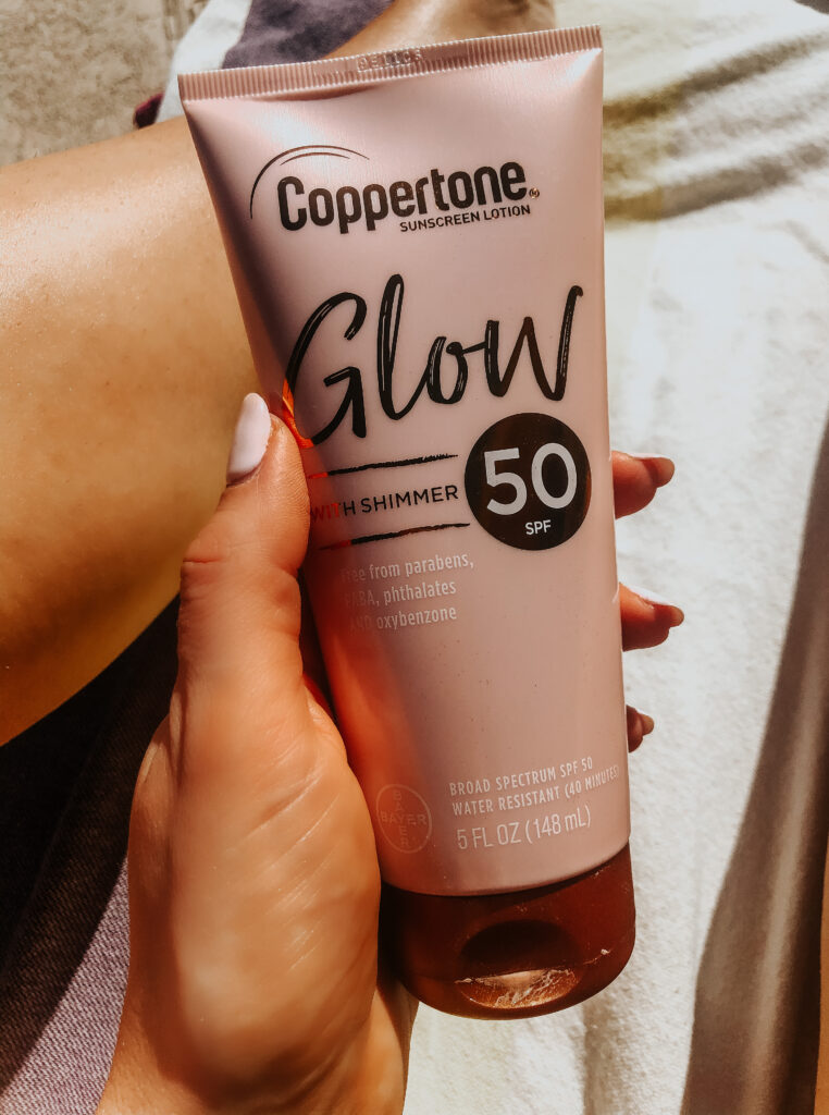 glow sunscreen with shimmer - This is our Bliss