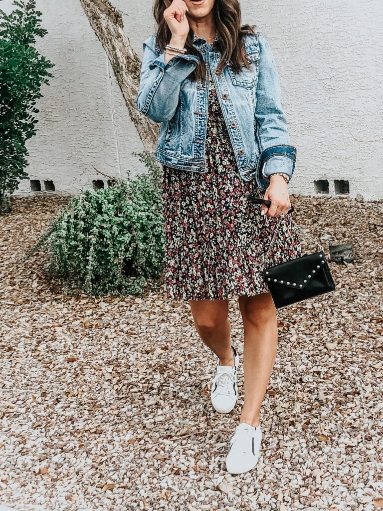 Spring Floral Dress $21 from Walmart - Floral dress with sneakers #casualdressy #springdresses - This is our Bliss