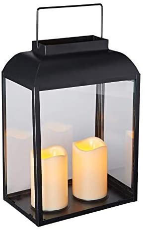 outdoor lantern with LED candles