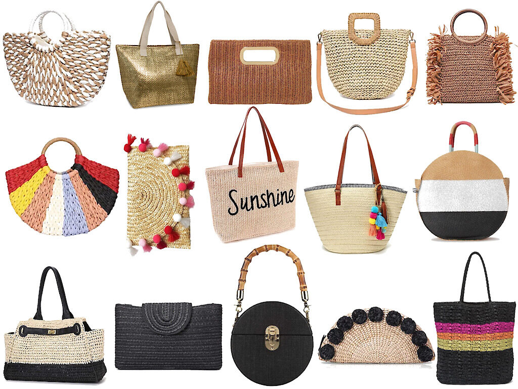 straw bags purses and clutches perfect for vacation - #strawbag #strawpurse #vacationbag