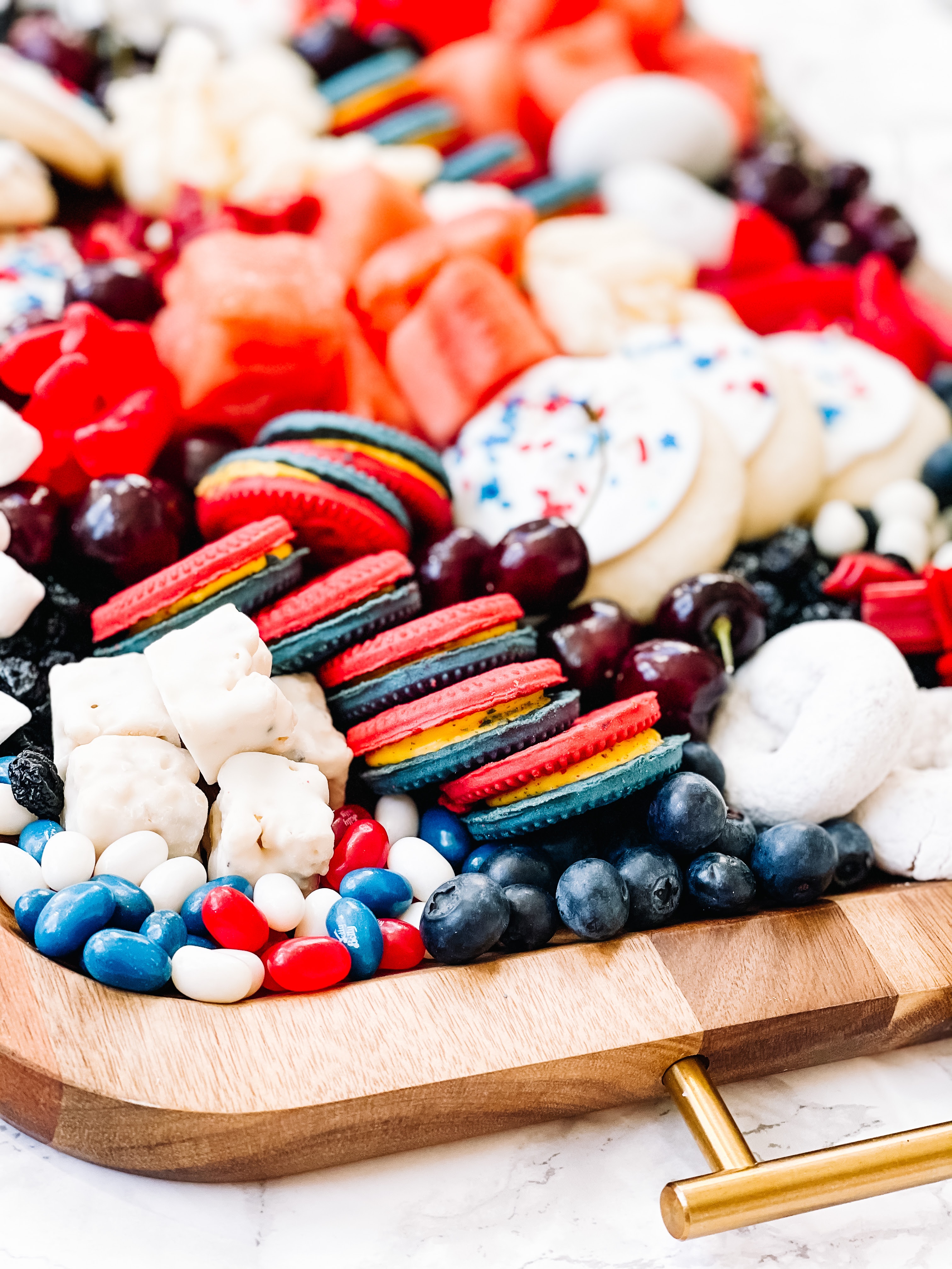 Red, White & Blue Snack Board - #patrioticharcuterieboard #4thofjulyappetizers #snackboard #redwhiteandblue - This is our Bliss (1)