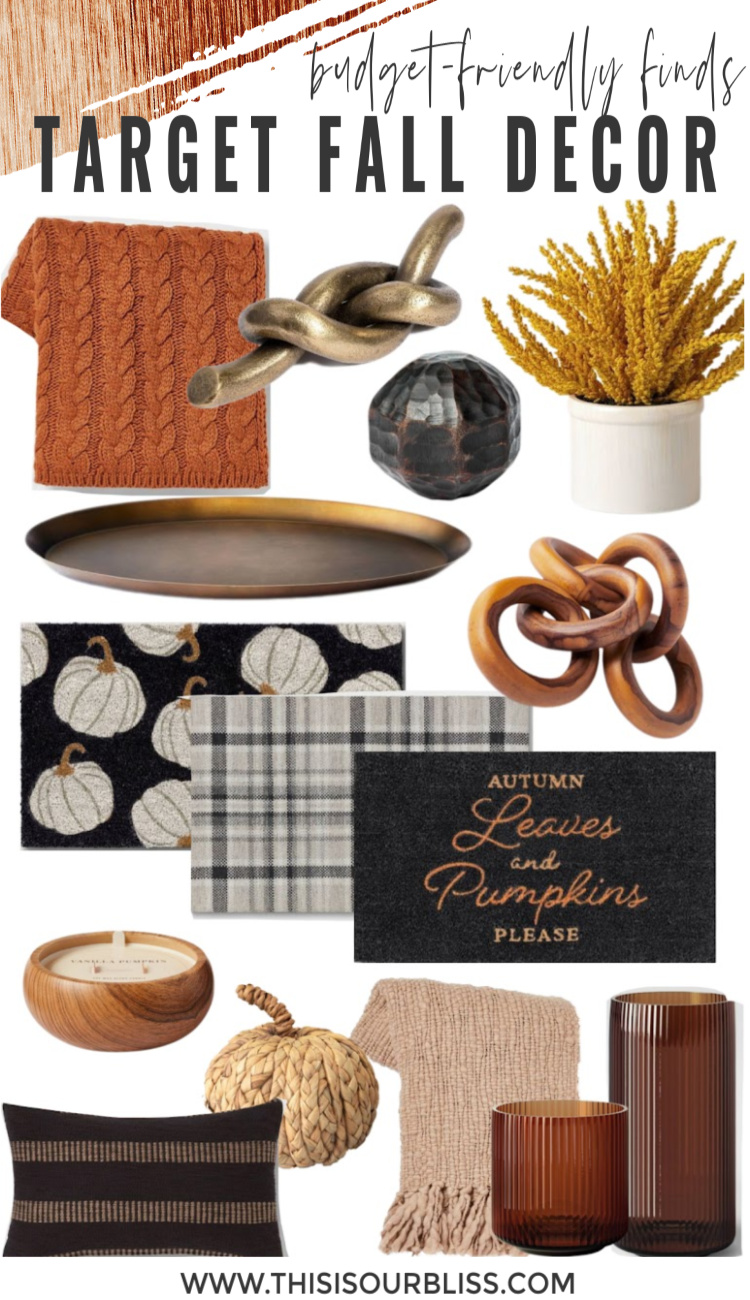 Target Fall Home Decor Finds - Fall decor on a budget - This is our Bliss #targetfallfinds #targethome