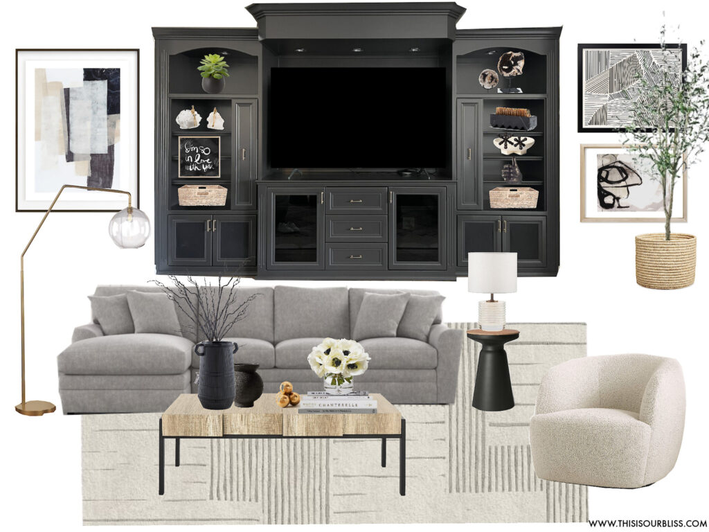 Family Room design ORC Fall 2021 - This is our Bliss #moodboard