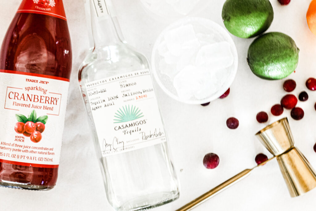 Casamigos tequila & sparkling cranberry juice - Trader Joes - This is our Bliss