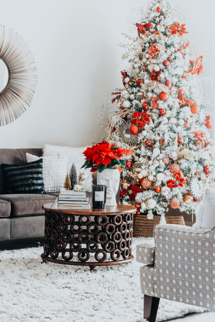 Red Christmas Tree Ideas and This Year's Christmas Living Room