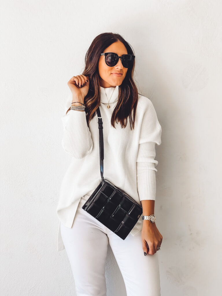 Easy Winter White Outfit // 10 white sweater options for winter - This is our Bliss #winterwhite #whitesweaters