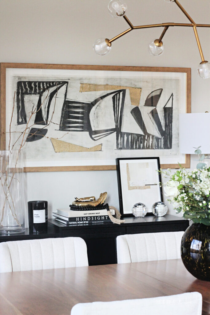 dINING rOOM bUFFET sTYLING AND ART - tHIS IS OUR bLISS