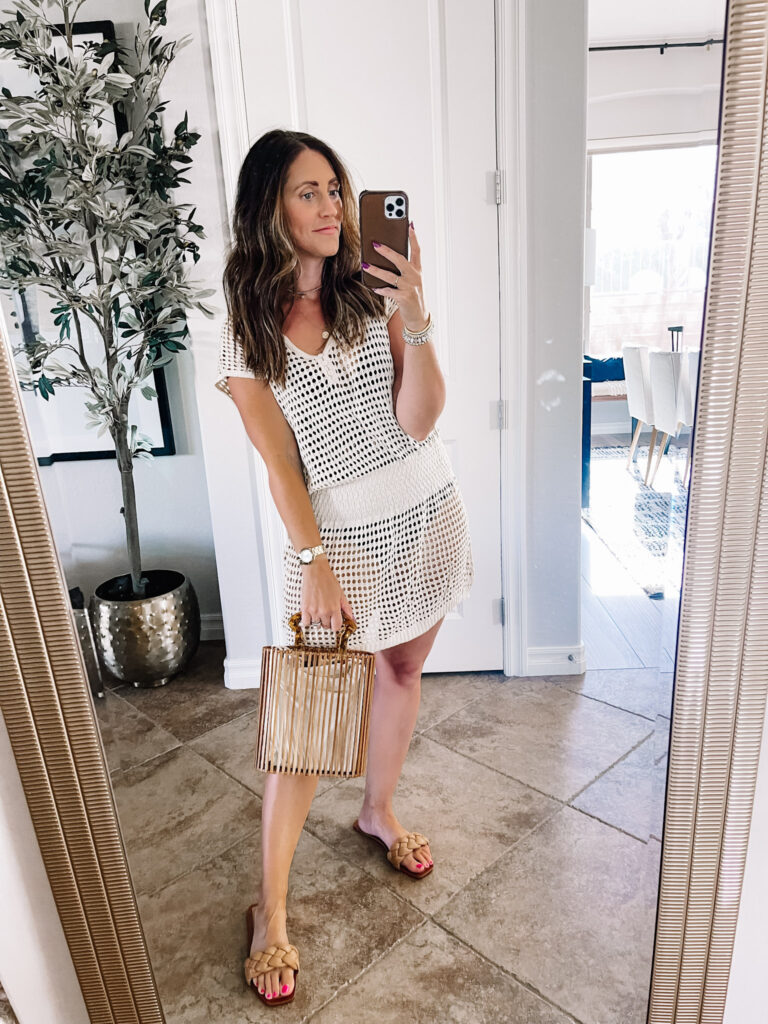 crochet cover-up - Amazon Haul - Spring Break finds - This is our Bliss - #amazonswim #amazonfashion #amazoncoverup