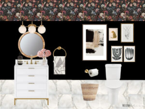 Drama Queen Powder Room - This is our Bliss Mood Board (1)