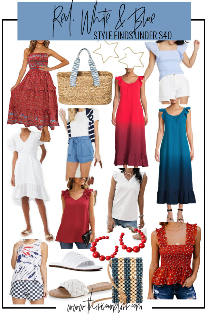 Red white and blue style finds - This is our Bliss #4thofjulystyle #memorialdayoutfit # (1)