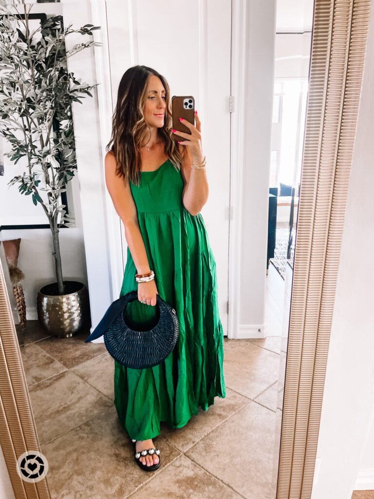 green maxi dress for Summer - This is our Bliss #amazonfashion