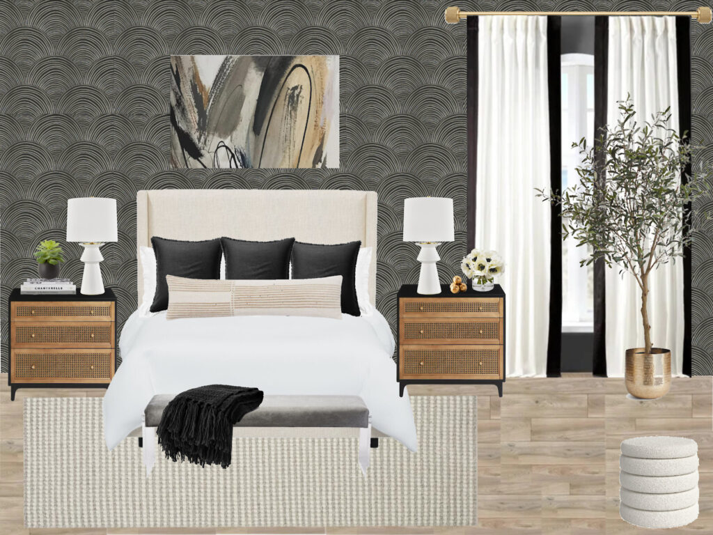 This is our Bliss ORC Fall 2022 Design Board - Primary Bedroom