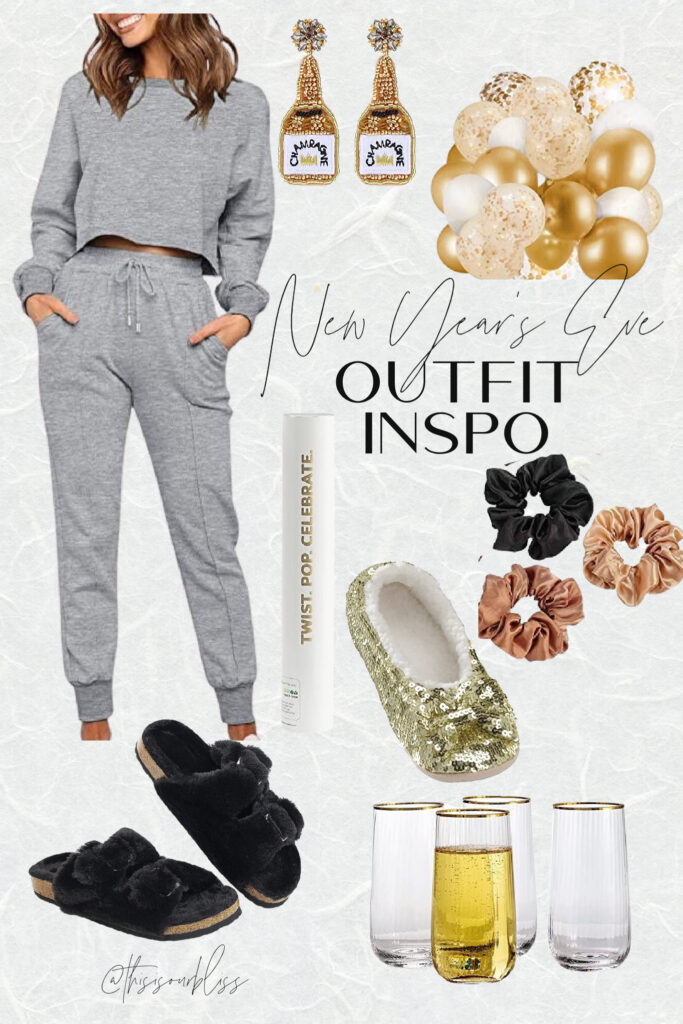 casual at-home new year's eve outfit idea - what to wear for NYE at home - This is our Bliss #nyeoutfitideas