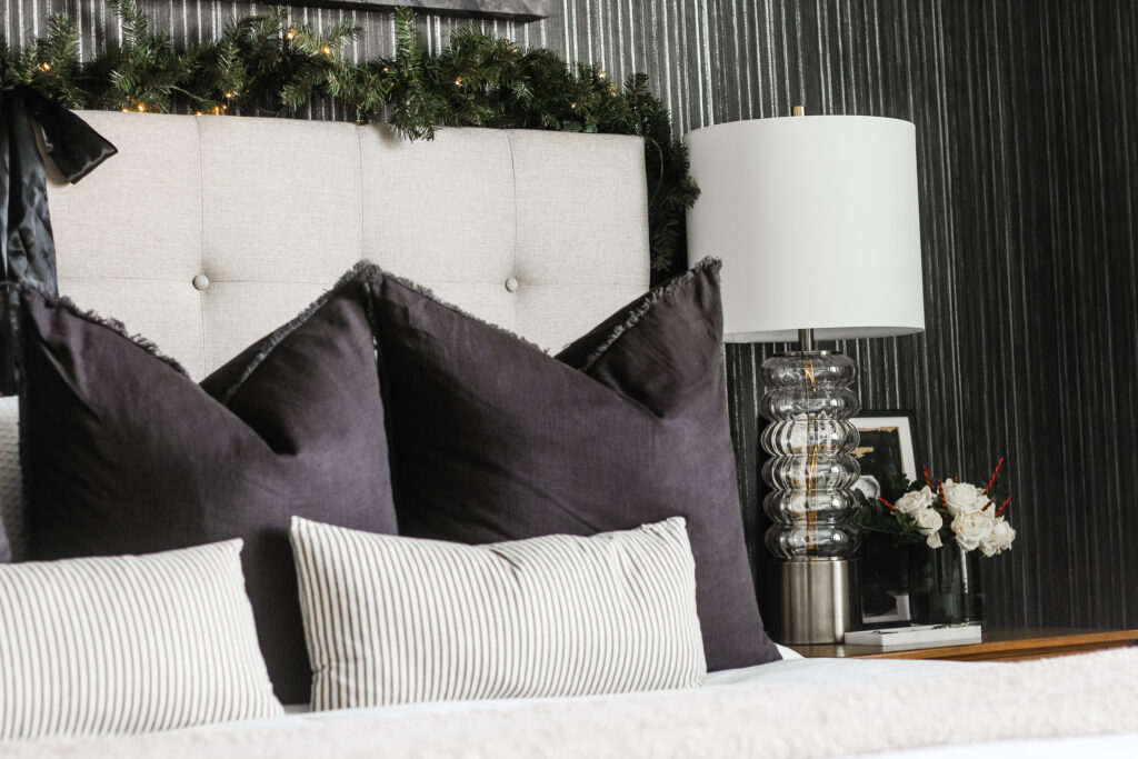 Primary Bedroom Decorated for Christmas - very merry holiday home tour - This is our Bliss