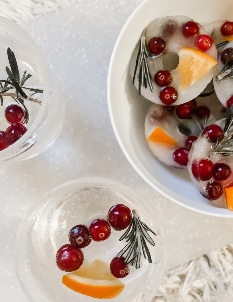 mini holiday ice wreaths - holiday entertaining idea - This is our Bliss