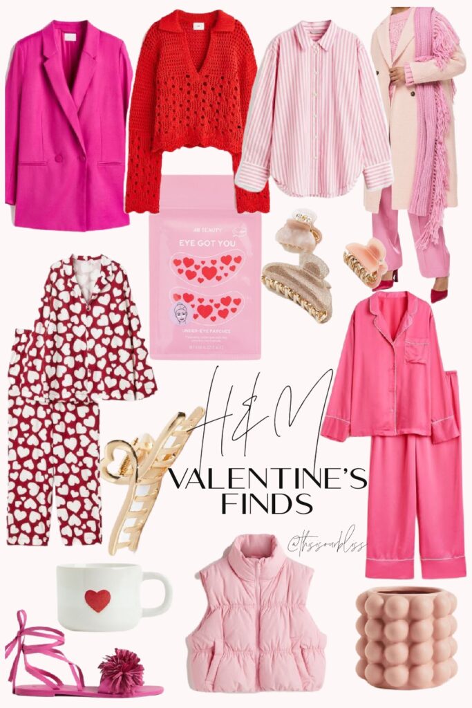 Valentine's Day Finds from H&M - pink and red style H&M - This is our Bliss #hmfinds #valentinesoutfits