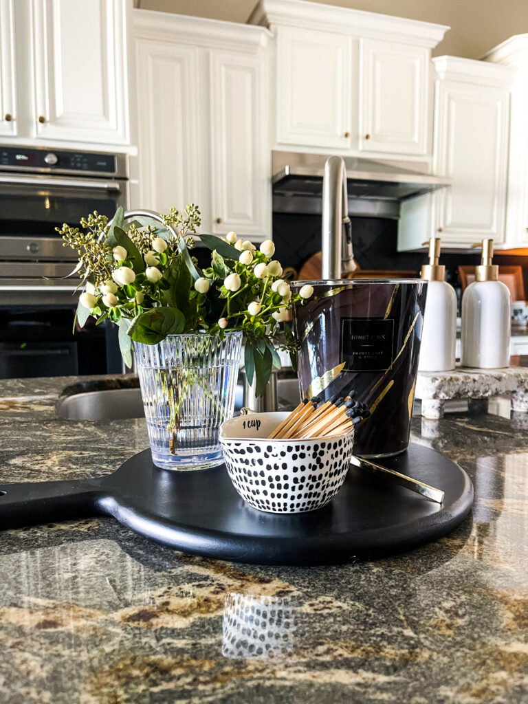 spring in the kitchen - spring kitchen home tour - simple kitchen island decor for spring - This is our Bliss