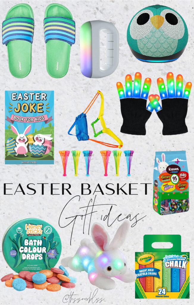 Easter Basket filler ideas - easter basket gift guide - easter basket gift ideas for kids - This is our Bliss #easterbaskets #eastergiftguide #boyseastergifts #easterfillerideas #easterbaskets