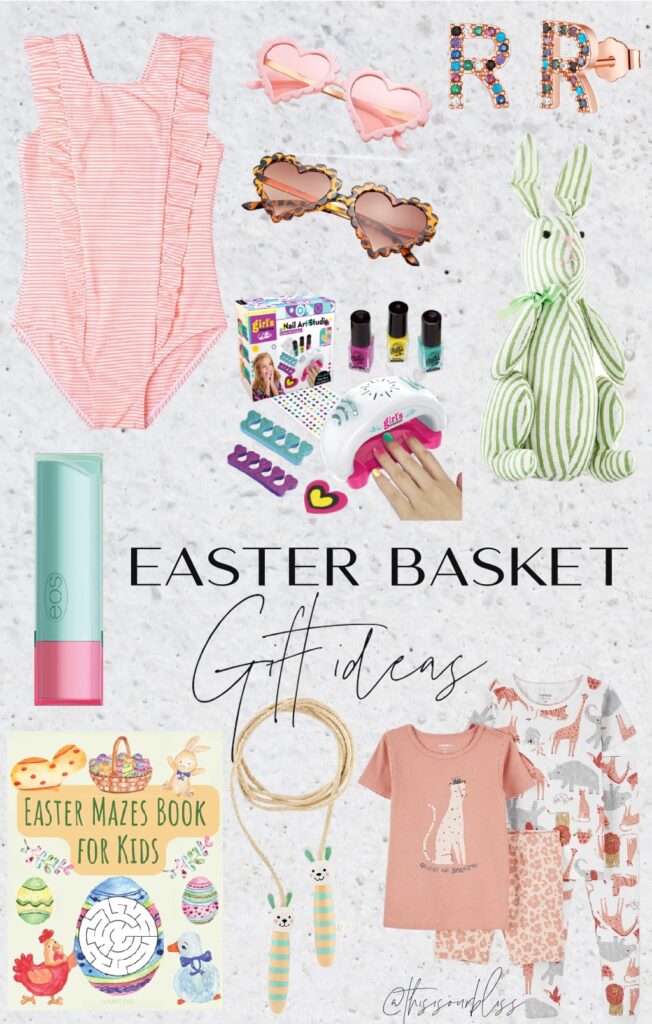 Easter Basket filler ideas - easter basket gift guide - easter basket gift ideas for kids - This is our Bliss #easterbaskets #eastergiftguide