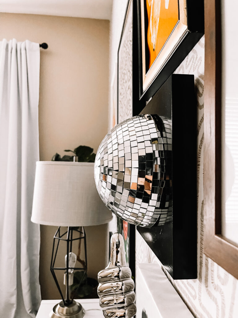 disco ball art - DIY disco ball wall hanging - This is our Bliss