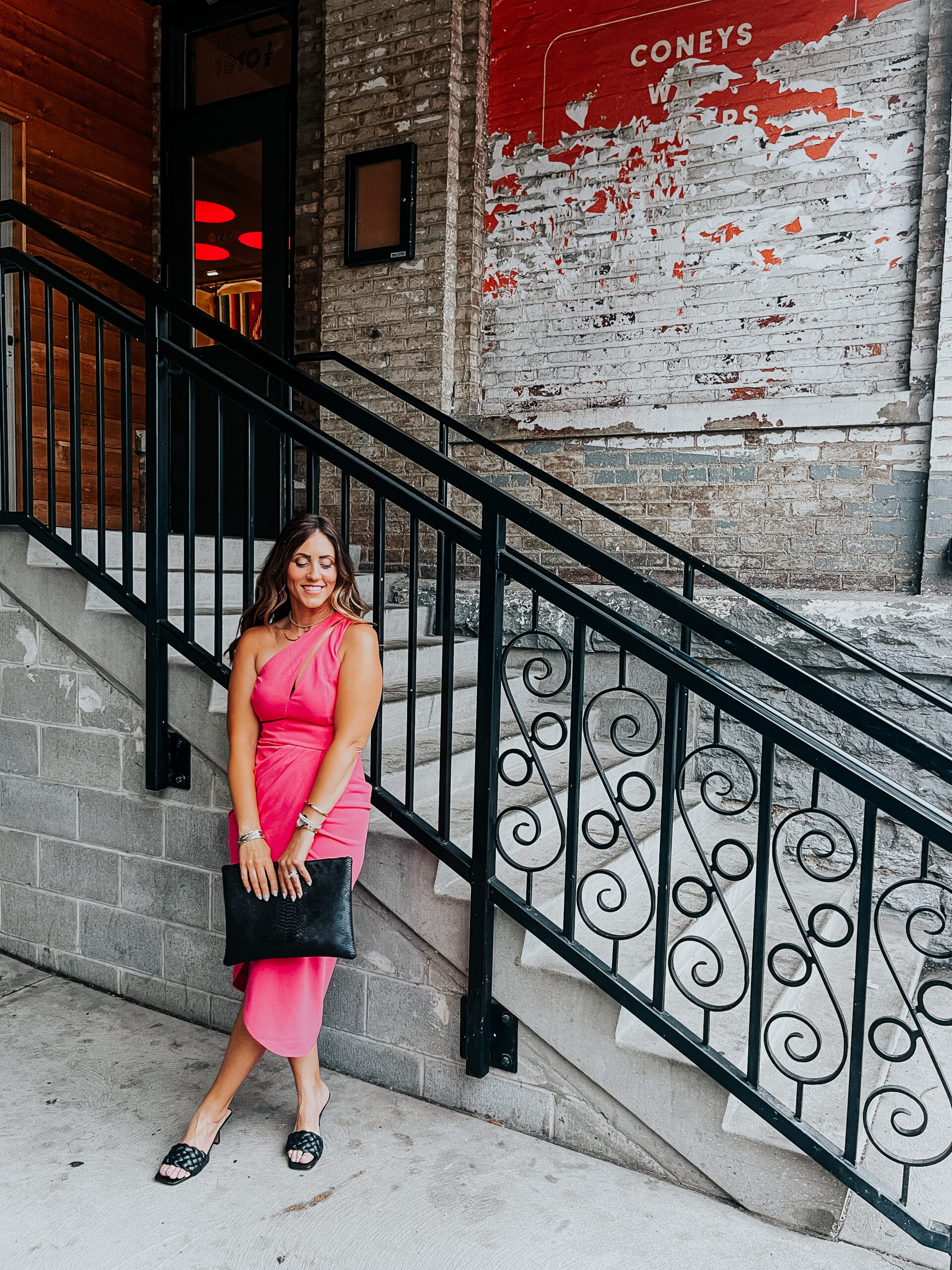 hot pink wedding guest dress - one shoulder pink dress - wedding guest dress inspo - This is our Bliss #weddingguestdress #summerwedding