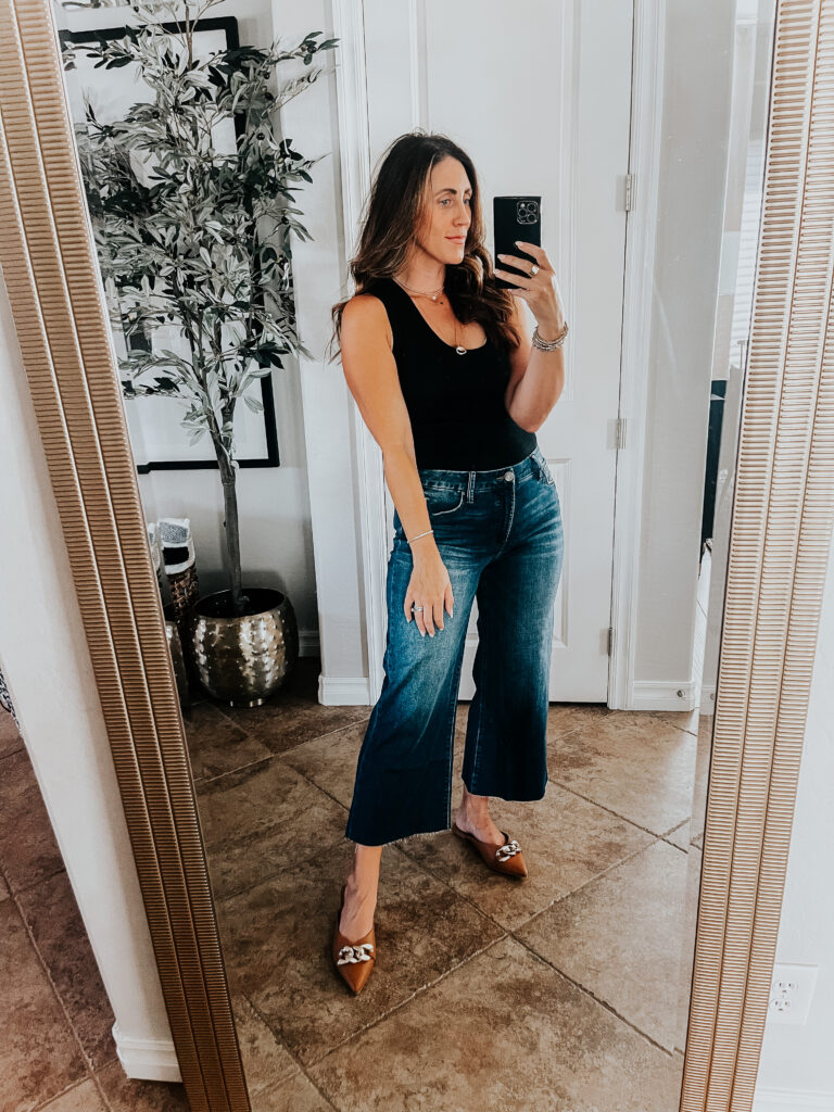 wide leg jeans and mules - This is our Bliss