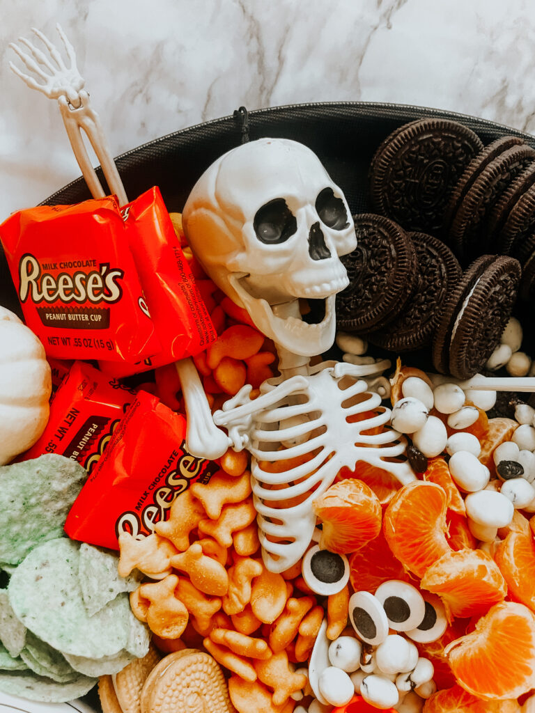 Sweet & Savory Halloween Snack Board for party - kids halloween snack board - This is our Bliss #halloweenboard #halloweensnackboard