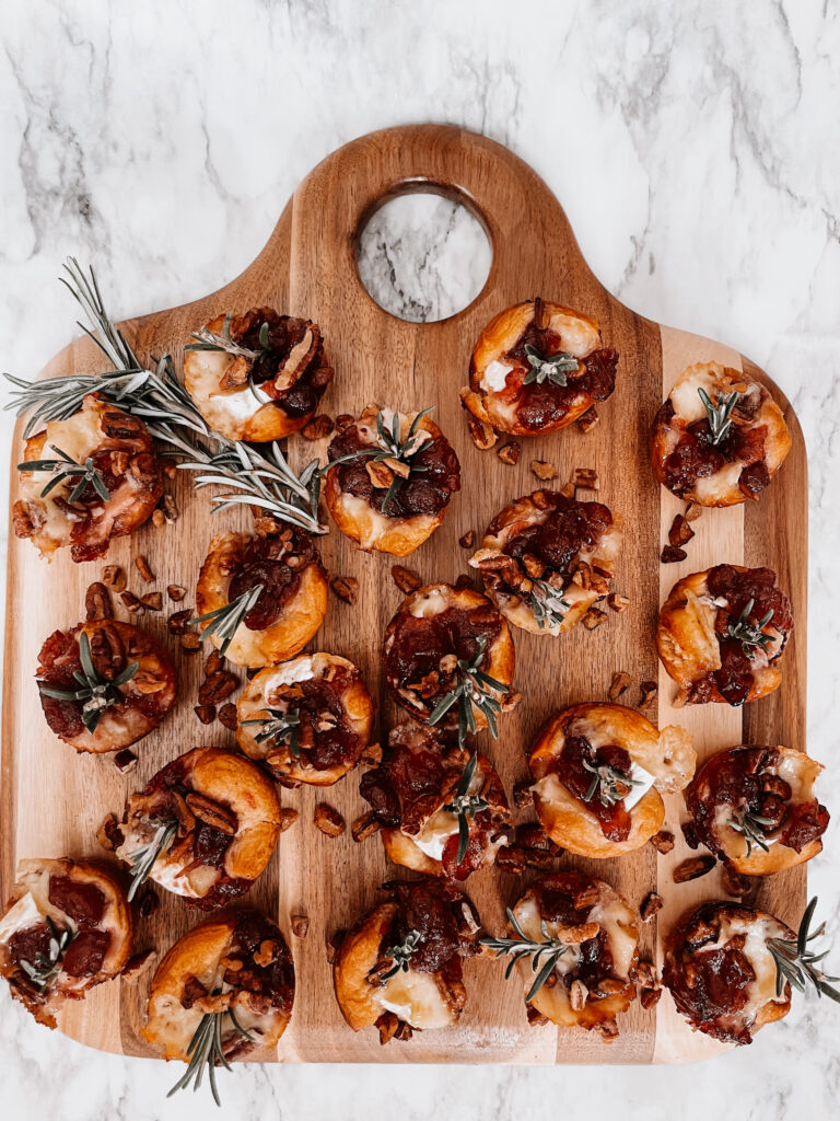 Holiday Appetizer - Cranberry Baked Brie Bites - This is our Bliss